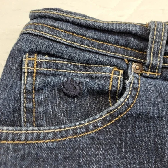 Gloria Vanderbilt Amanda creased‎ blue jeans size 12 Long - Picture 4 of 7